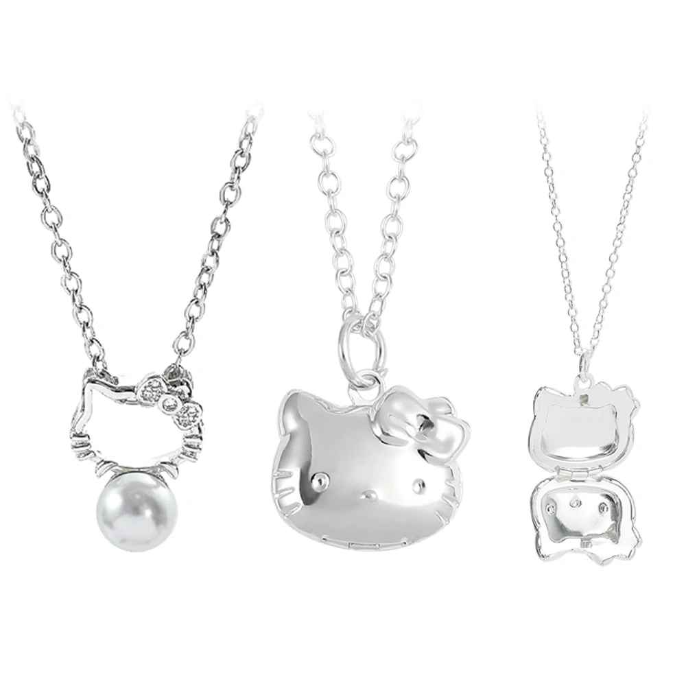 Hello Kitty Schmuck Set - Halskette Mit Diamant-Anhänger