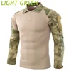 Combat Uniform Shirt Camouflage US Asian Size S-4XL Cargo Sport Tops Airsoft Paintball Tactical Men Camo Waterproof Shirts 6