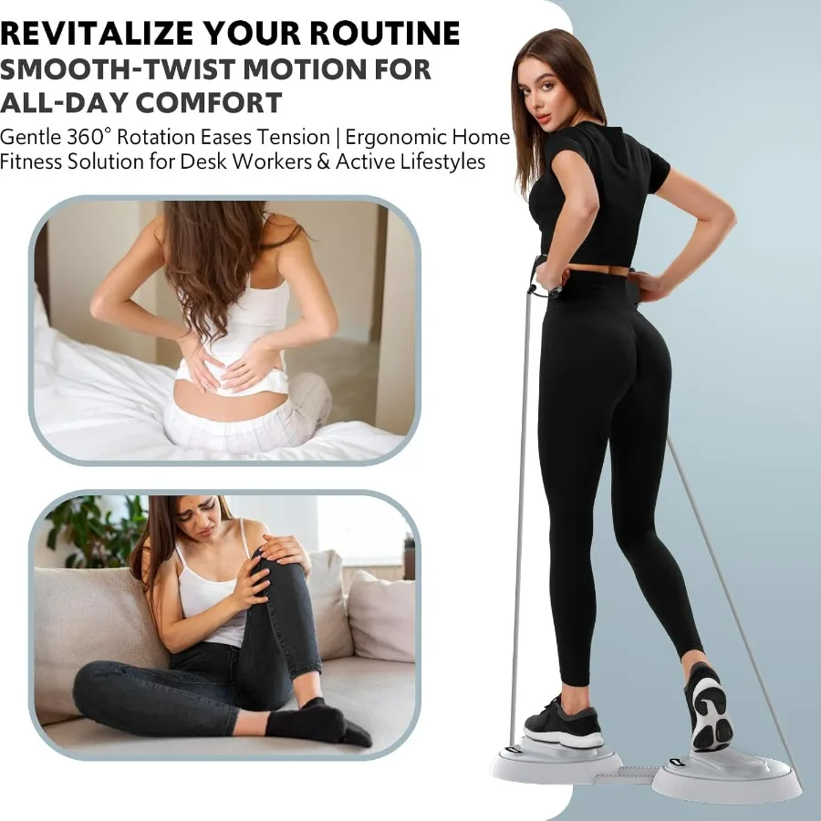 Waist Twisting Machine with Counter, Adjustable Waist Twister Board for Women Belly Fat, Twist Board for Exercise, Ab Twister Bo