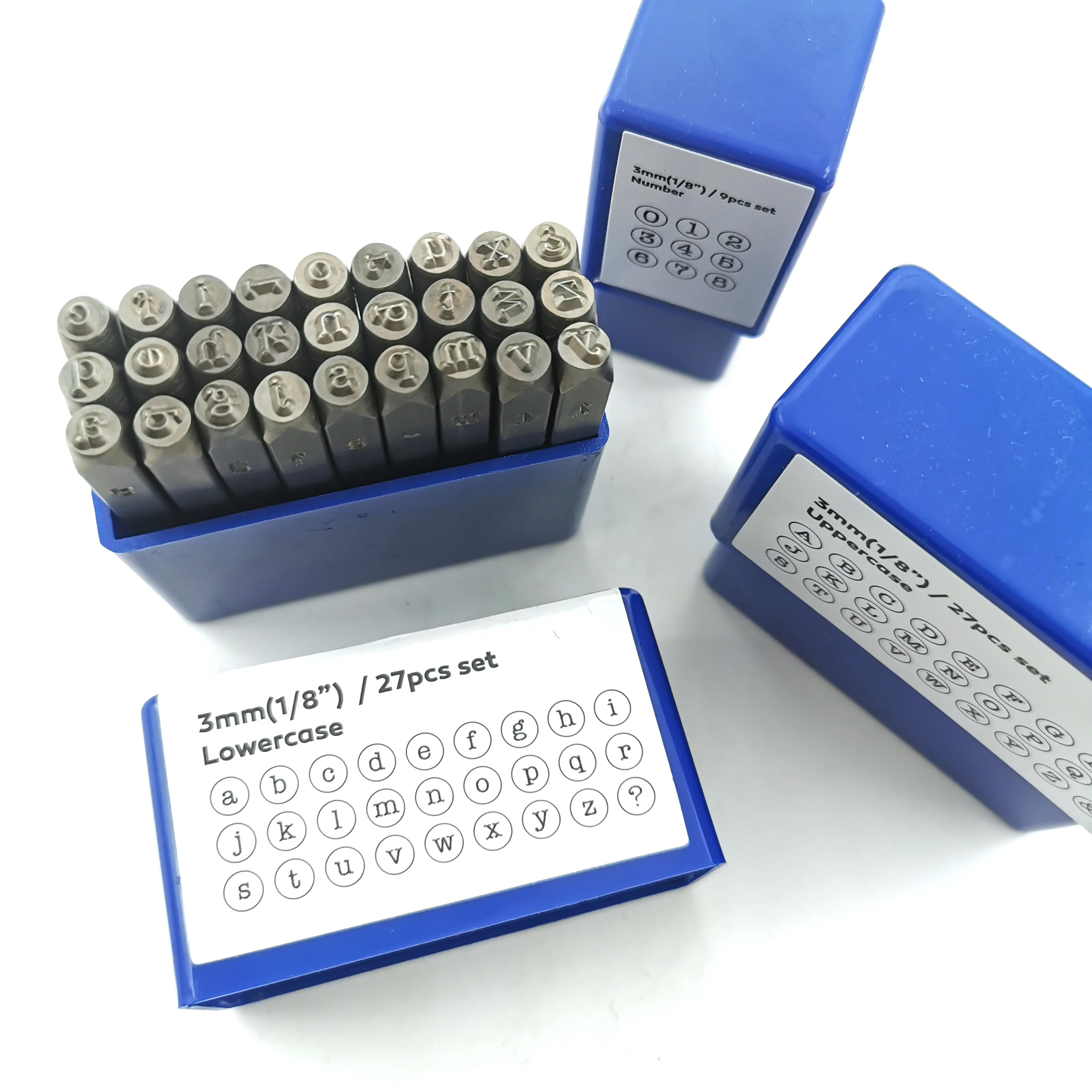 3mm Alphabet Number Metal Stamp Set Jewelry Letter Stamping Punch Steel Punching Tool Typerwriter Font Leather Logo Name Stamp number letter stamp set,leather craft stamps,leather letter punch,alphabet number stamp set