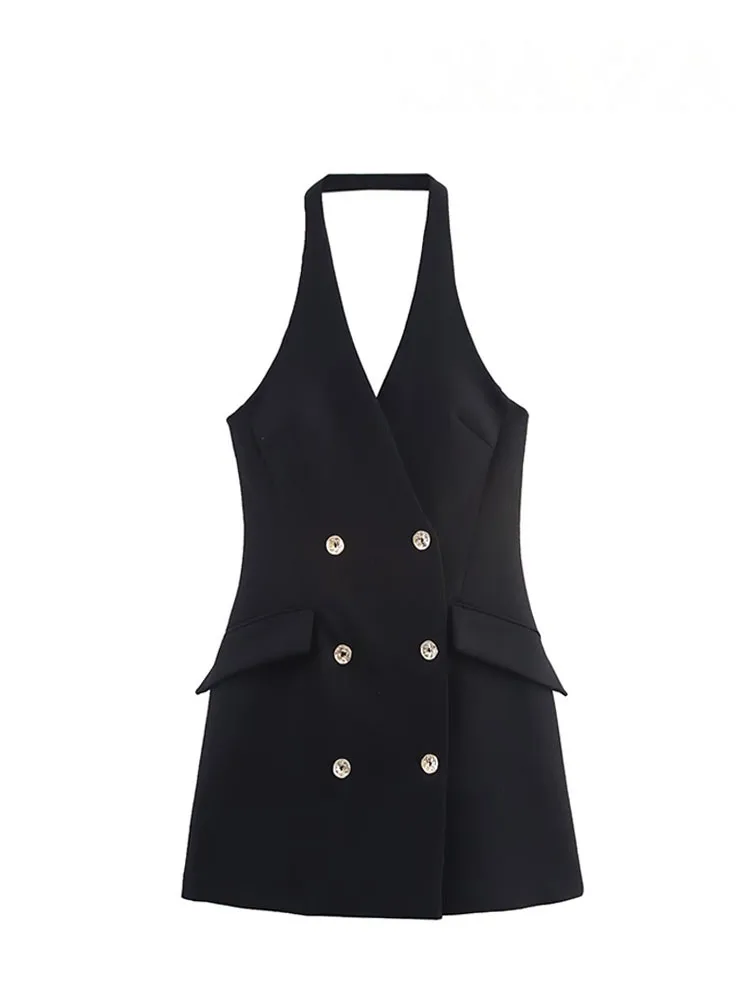 chinese dress ladies Black Sleeveless Crystal Scoop Neckline Column Gown with High Slit -
