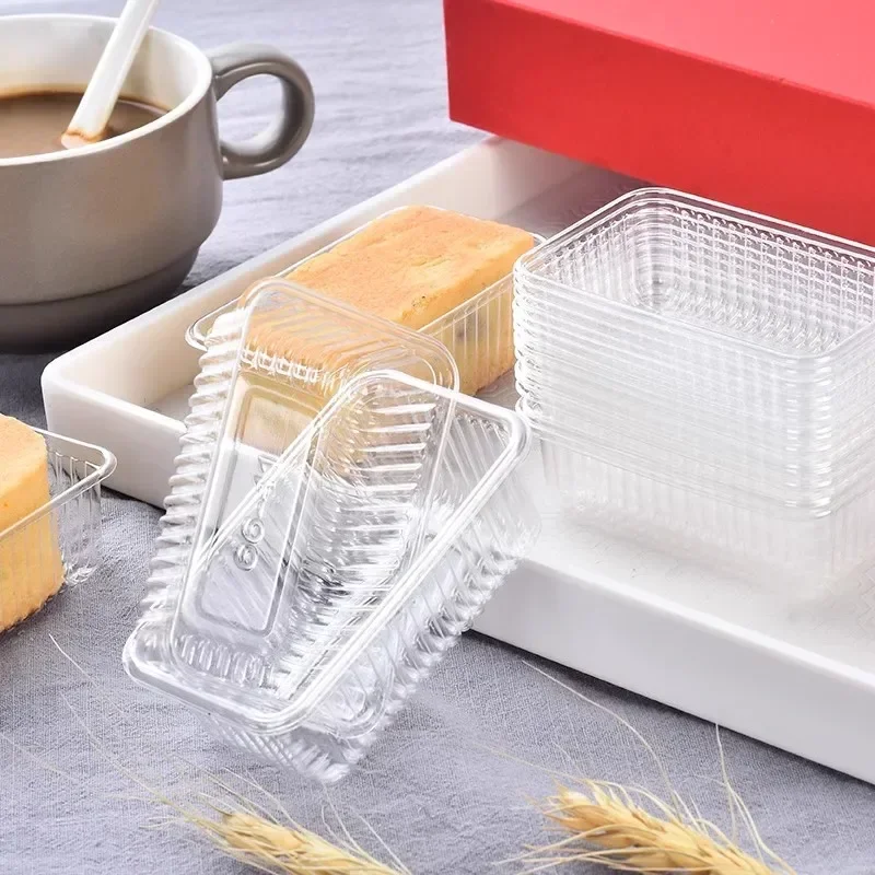 1000 Pieces Pastry Inner Tray Disposable Transparent Plastic Baking Inner Tray Dessert Mooncake Bottom Tray Food Packaging Bag 5