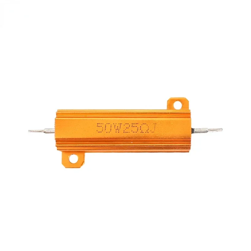 2PCS Load Resistor 50W Power Metal Shell Case Wirewound Resistor LED Decoder 3ohm 6ohm 8ohm 10ohm for Brake Turn Signal Light
