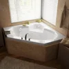 60 x 60 corner soaking acrylic bathtub with white finish suitable for using bath salts and aromatic oil soaking bathtub 1