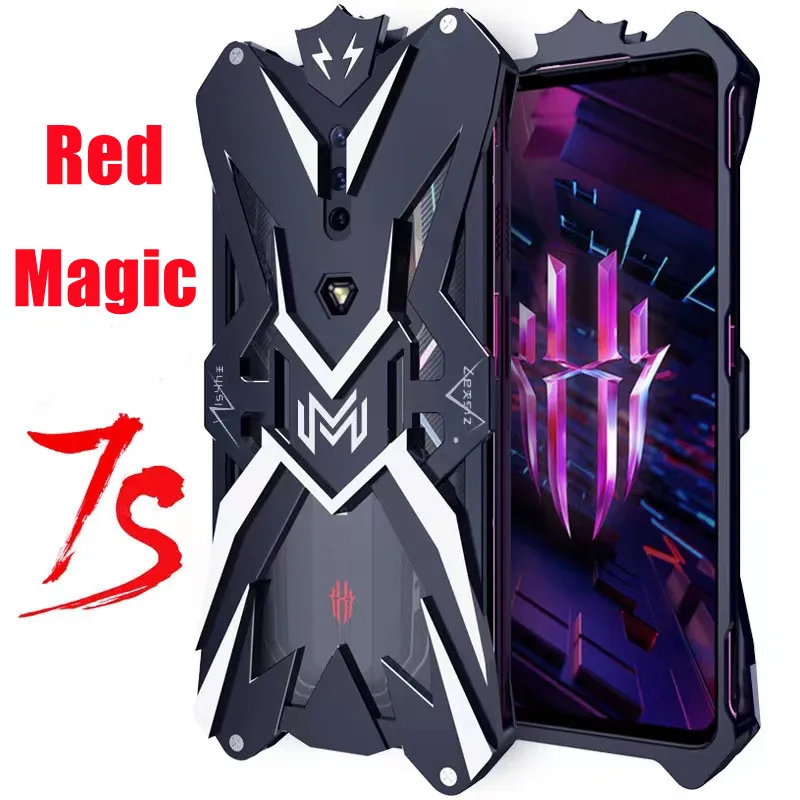 

Metal Body Fundas Aluminum Cover For ZTE Nubia Red Magic 7 7S Pro Case Armor Stainless Shockproof Cover For ZTE Nubia RedMagic 7