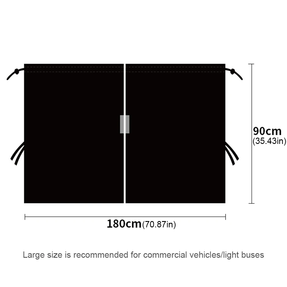 2Pcs Car Isolation Curtain Partition Protection Curtain Universal Auto Sun Shade Cover Privacy Curtain Car Interior Accessories