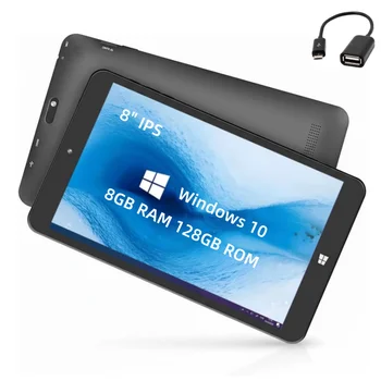 The Cheapest 8 INCH Windows 10 Tablet 64-bits Intel Z8300 Quad Core 8GB RAM 128GB ROM 1280 X 800 IPS Dual Cameras DH-MI Port