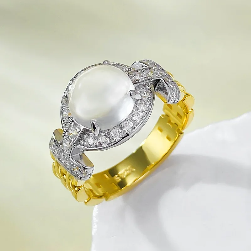 

Ювелирные изделия, новинка, покрытое серебром S925, 8,0 мм, кольцо из натуральной пены, нефрита, легкого ледяного яйца, маленькое и универсальное модное кольцо