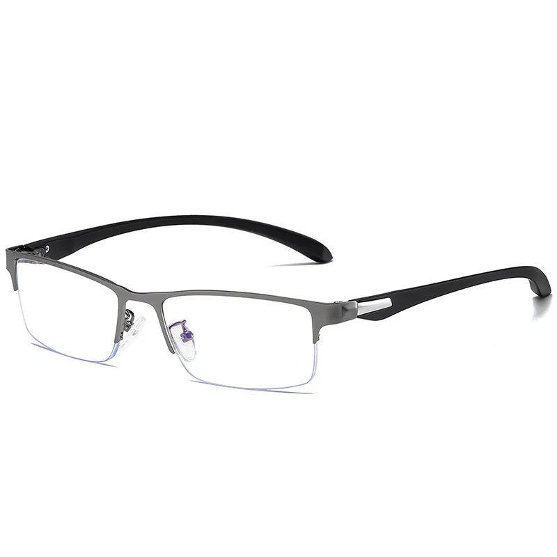 Vintage Unisex Half-Frame Anti Blue Light Business Eyeglasses