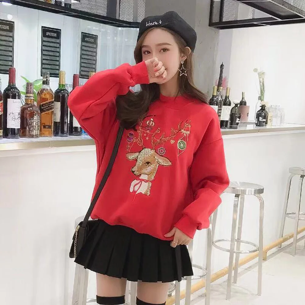 

Вышивка блестками нашивки в форме оленя нашивка свитер футболка Одежда НАШИВКА аппликации для детей женщин девочек