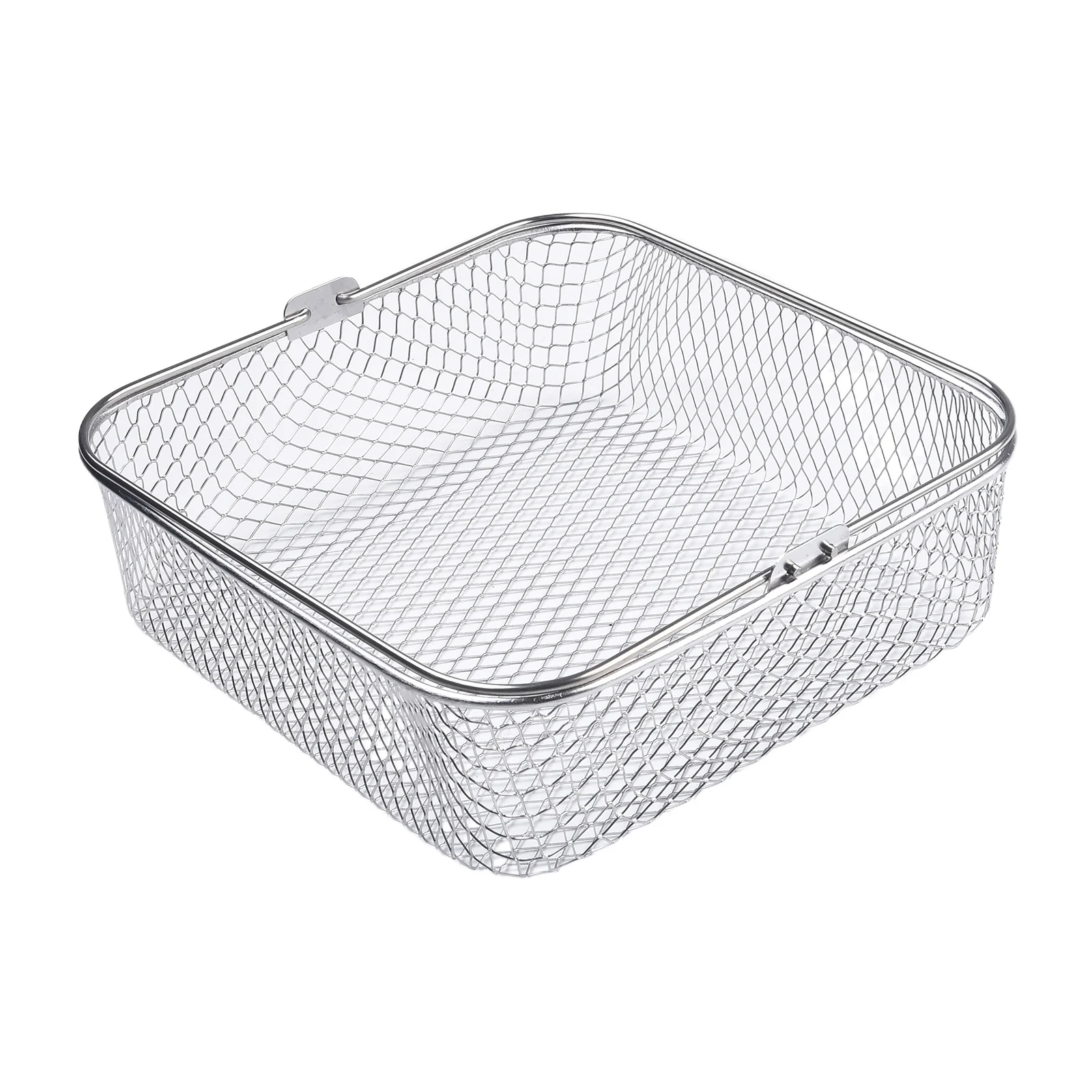 Square Stainless Steel Air Fryer Basket for 5.8QT 6QT Air Fryer