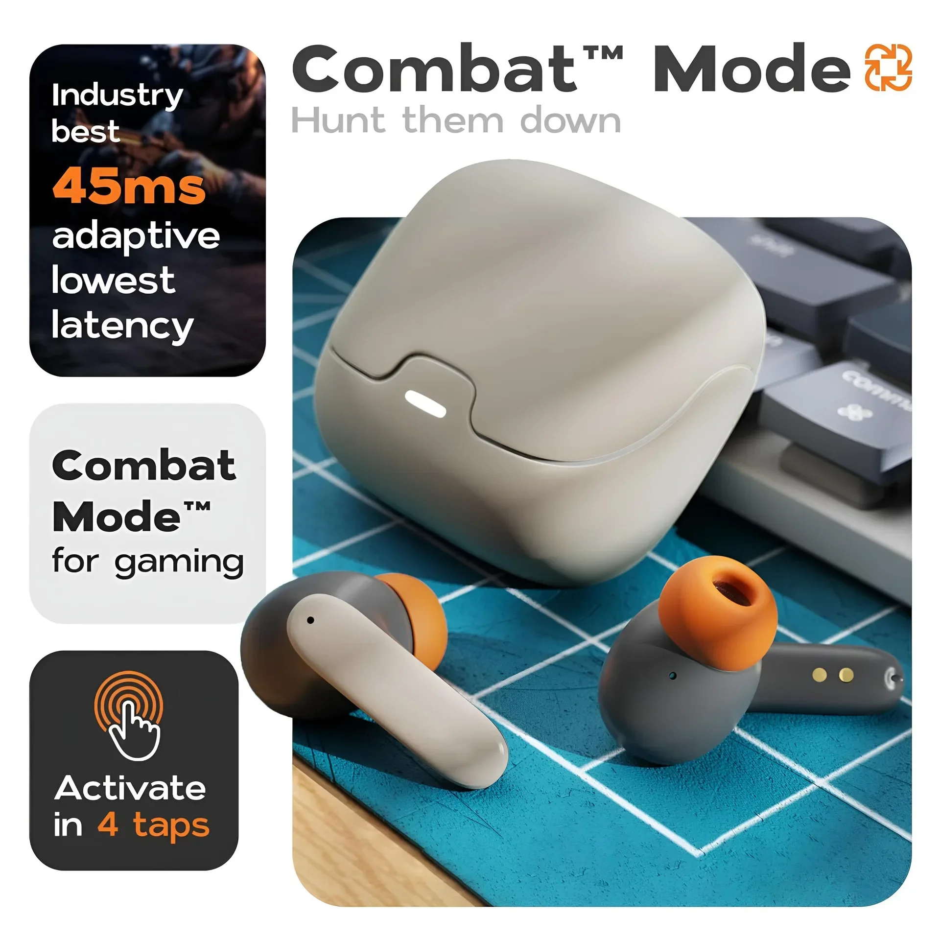 5.4 Bluetooth TWS Wireless Bluetooth Earphones Ultra-low Latency Dual Microphone ENC Noise Cancelling in Ear Bluetooth Earphones 6