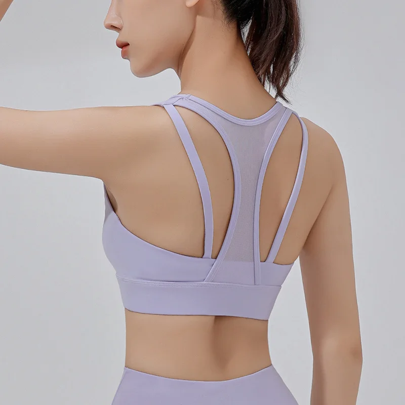

Спортивный бюстгальтер для женщин, Спортивная майка для йоги, фитнеса, топ, одежда для тренировок, бюстгальтер пуш-ап с фиксированной вставкой, сексуальное нижнее белье с высокой поддержкой