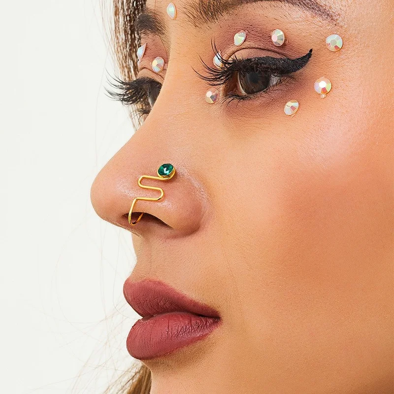 Septum African American Nose Piercing Fashion Copper Wire Helix