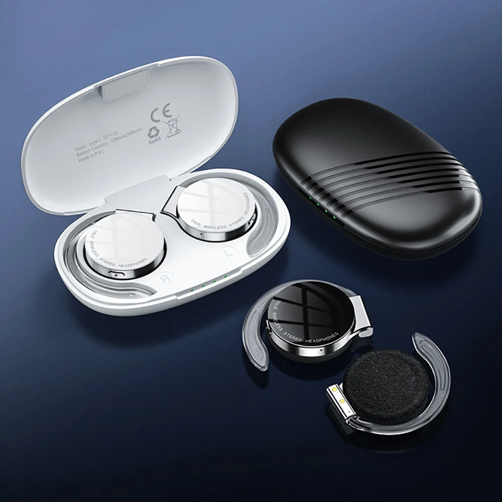 

F2 TWS Bluetooth-compatible5.2 Earphones With Microphones Sport Ear Hook LED Display Wireless Headphones HiFi Stereo Earbuds