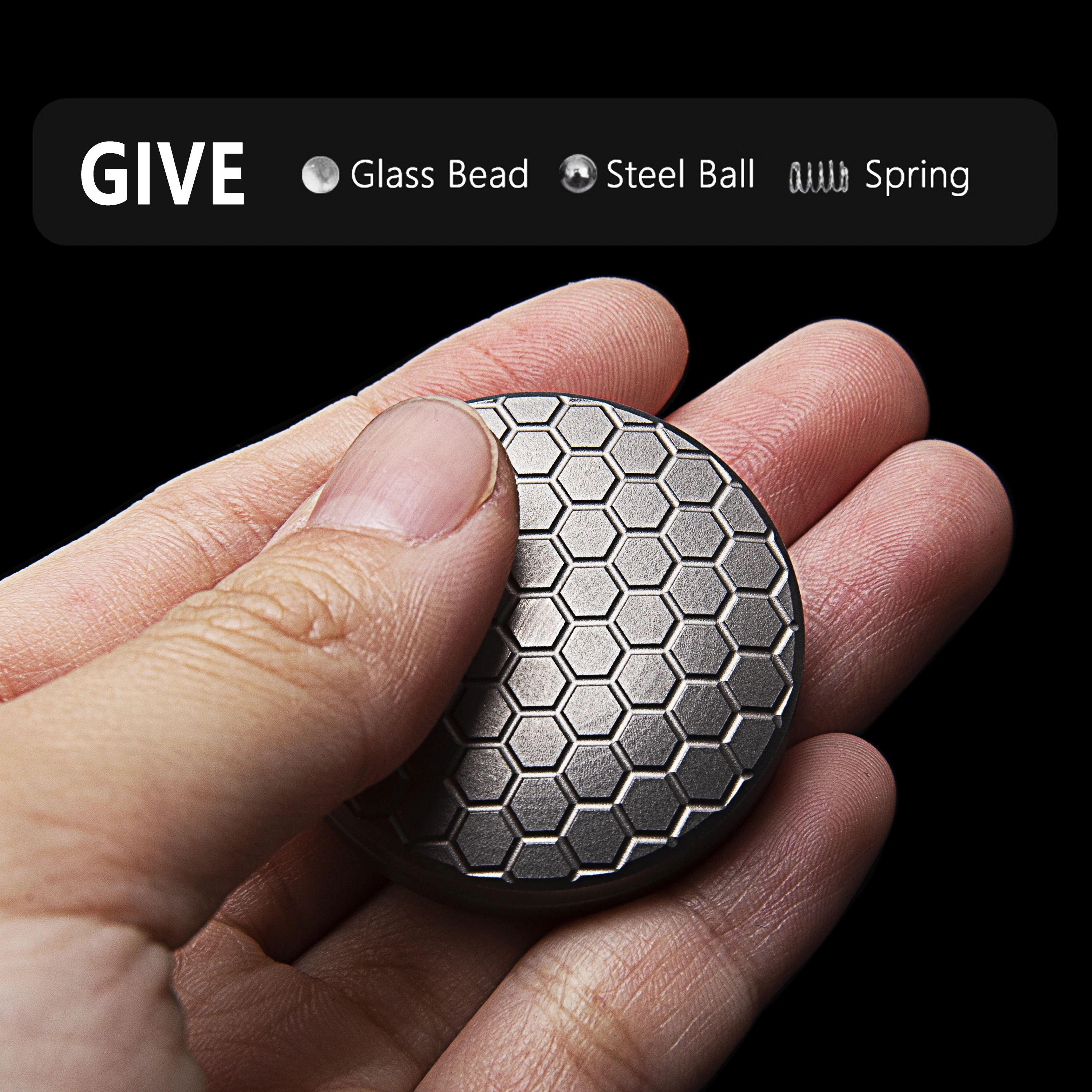 Titanium Alloy Stress Relief Toys For Adult EDC Fingertips Pressure Reducing Tools Fidget Creative And Novel Honeycomb Toys New