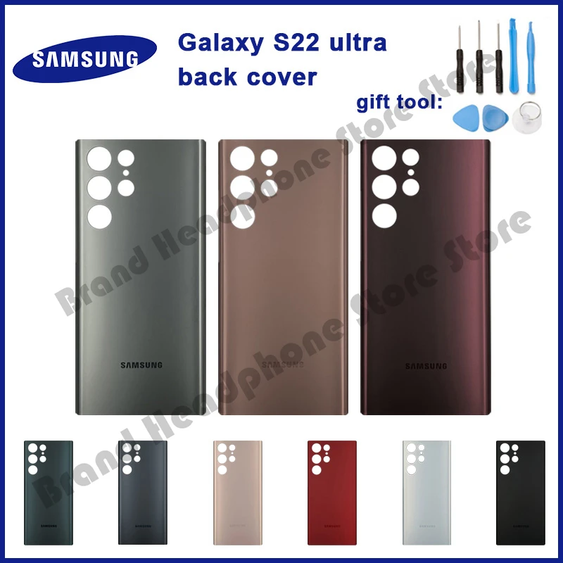 samsung galaxy s22 ultra case Original Samsung Galaxy S22 Ultra Battery Back Cover Door Rear Glass Housing Case For Galaxy S22Ultra s22 ultra case