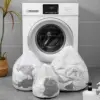 1PC Mesh Laundry Bag - Machine Washable Drawstring Design Travel Wash Bag for Blouses, Hosiery, Stockings, and Underwear 1