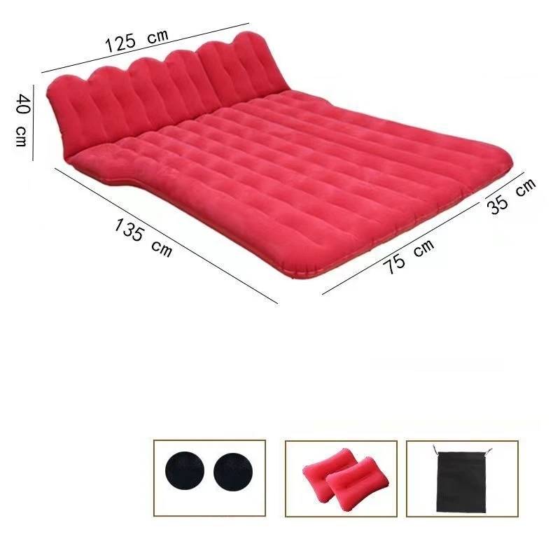Car Travel Bed Automatic Air Mattress Trunk Sleeping Pad Inflatable Back Seat Beds Outdoor Cushions Camping Sofa Accessories