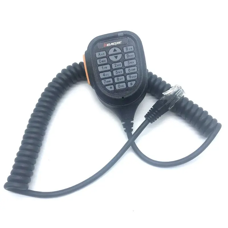 Baojie BJ-218 Speaker PTT Mic Speaker Microphone for BJ-218 BJ218 Zastone Z218 Mini Mobile Car Radio Transceiver Walkie Talkie baojie bj 218 z218 dual band vhf uhf mobile car radio bj218 transceiver auto walkie talkie mini ham radio transceiver ptt mic