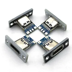 Type-C 2Pin 4Pin Panel mounting Charging interface USB-C Connector Jack Soundboxes Charging Port Small appliances USB Socket