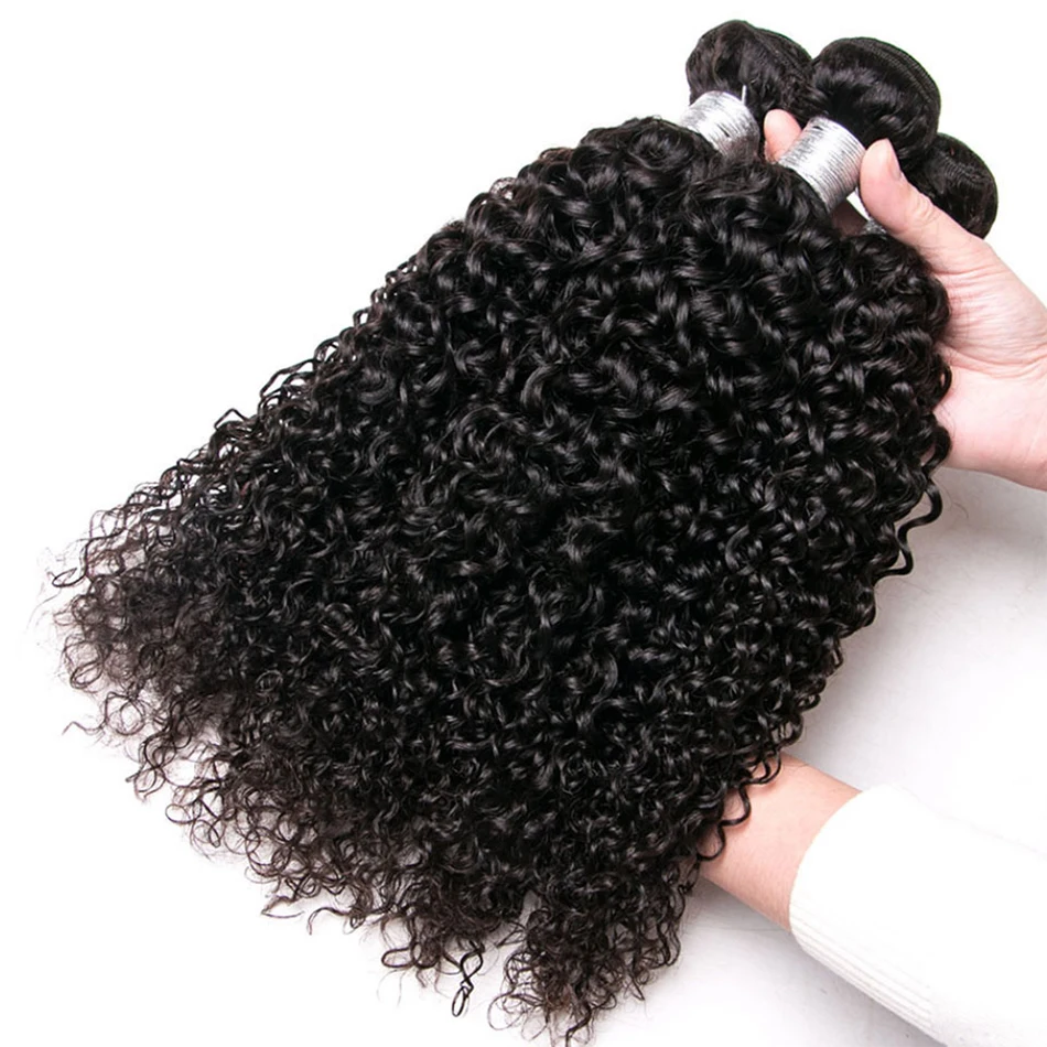 Kinky Curly Human Hair Bundles With Frontal HD Transparent 13x4 Brazilian Jerry Curl Weave Deep Wave Bundles And Closure 12A human hair bundles human hair weave