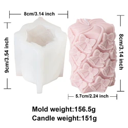 Festive 3D Christmas House Candle Silicone Mold - Creative Cabin Aromatherapy Mould for Holiday Decor and Gifts (Christmas Mold 2)