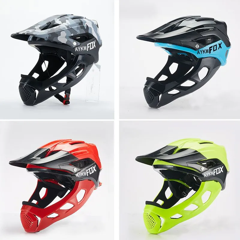 

AykwFox Bicycle Helmet Cycling Motorcycle Helmet Road Off-road Helmet Bike Downhill Helmet Cycle Mtb Motocross Helmets for
