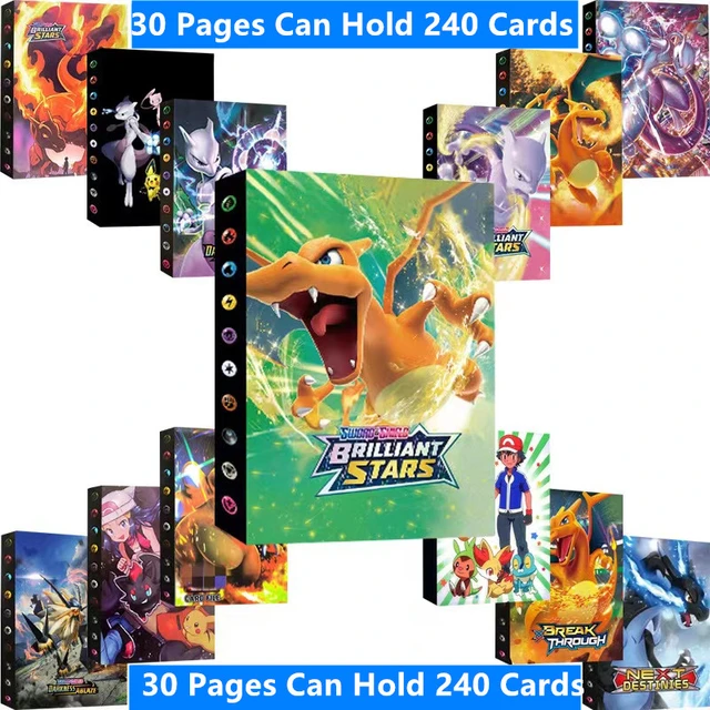 Album de cartes Pokemon, 240 pièces, Anime, jeu GX, cartes à collectionner,  dossier, classeur, liste de