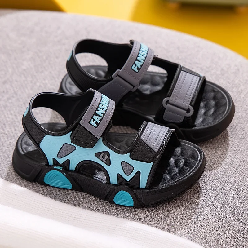 Summer Children's Sandals Casual Soft Sole Beach Shoes Fashion Boys Non-slip Sports Sandals Kids Shoes for Girls Flat