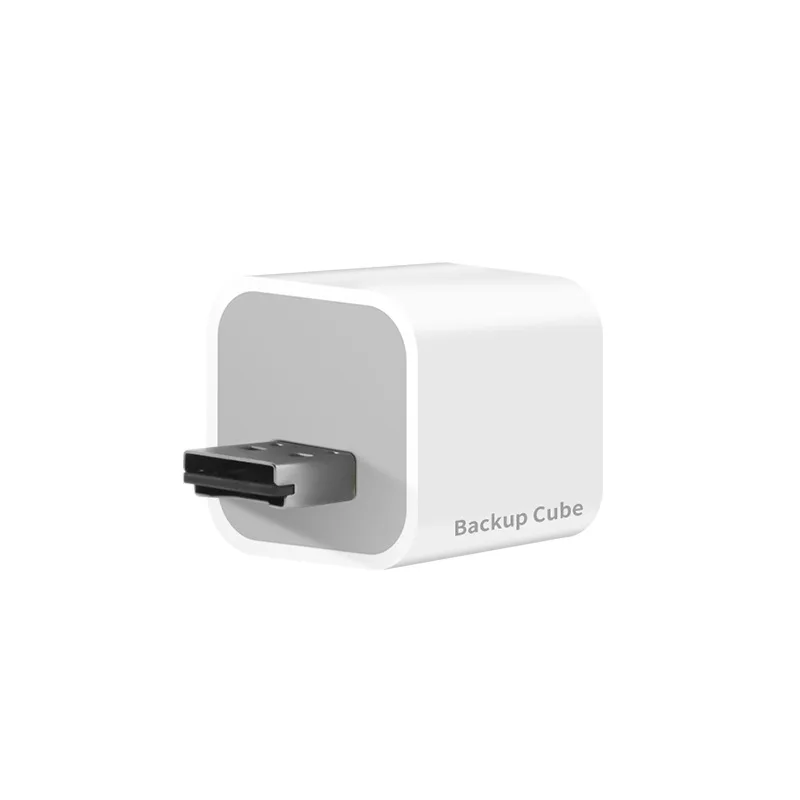 Smart USB Mobile Backup Cube Photo Storage Device for iPhone,Android & iPad, Auto Backup Photos & Videos