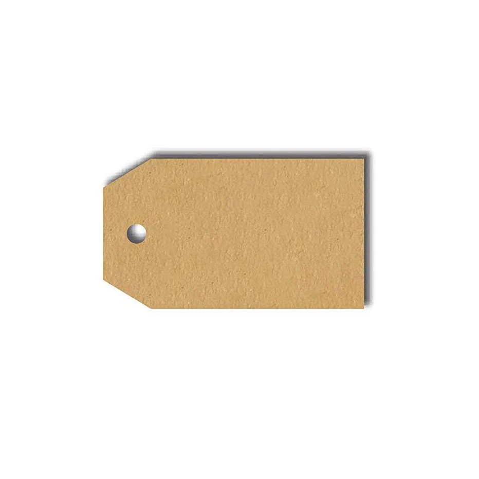 Natural Blank Label Stickers Gift Bottle Food Jar Kraft Tags Brown Self-adhesive 300pcs