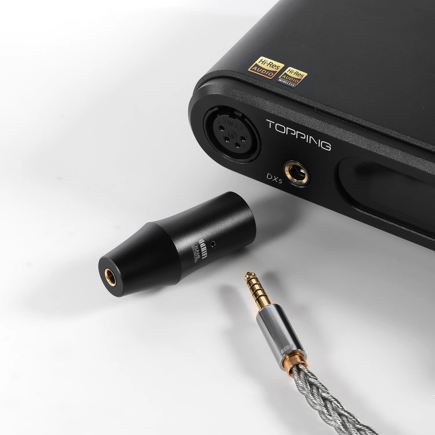 XLR 4pin to 4.4mm Balanced Adapter DDHiFi XLR44B() Adapt XLR Traditional Desktop Devices to 4.4mm Audio Devices