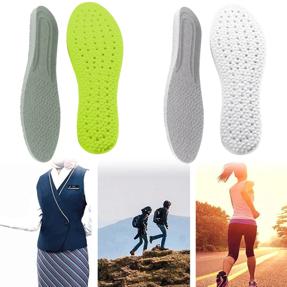 Sports Shoes Insoles Shock-Absorbing Deodorant Insoles Soft Breathable Sports Running for Plantar Fasciitis