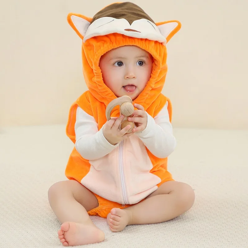 MICHLEY Spring Giraffe Baby Romper Bodysuit Sleeveless Newborn Clothes Infant Toddler Clothing Romper Halloween For Girl Boy 5