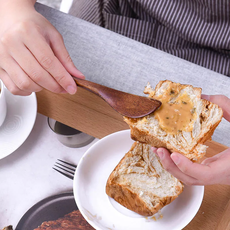 Wooden marmalade Knife Japan Butter spatula Dinner Knives Thick Handle Knife Style Cheese Cutter Kitchen accessories 1/3pcs