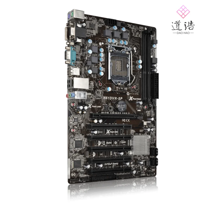 H61 Motherboard For Asrock H61DVR-5P 16GB LGA 1155 DDR3 PCI-E3.0 ATX Motherboard 4 H61 Motherboard For Asrock H61DVR-5P 16GB LGA 1155 DDR3 PCI-E3.0 ATX Motherboard - Image 2