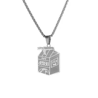 New JUICE and Wrld Necklace Popular Rapper Singer Series Pendant Necklace Fans Souvenir Jewelry Gift Stainless Steel Pendant 1