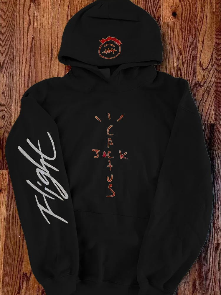 Awesome Rapper Cactus Jack Swag Hip Hop Hoodies Oversized Harajuku Print Hooded Sweatshirts Quality Men Women Fashion Streetwear