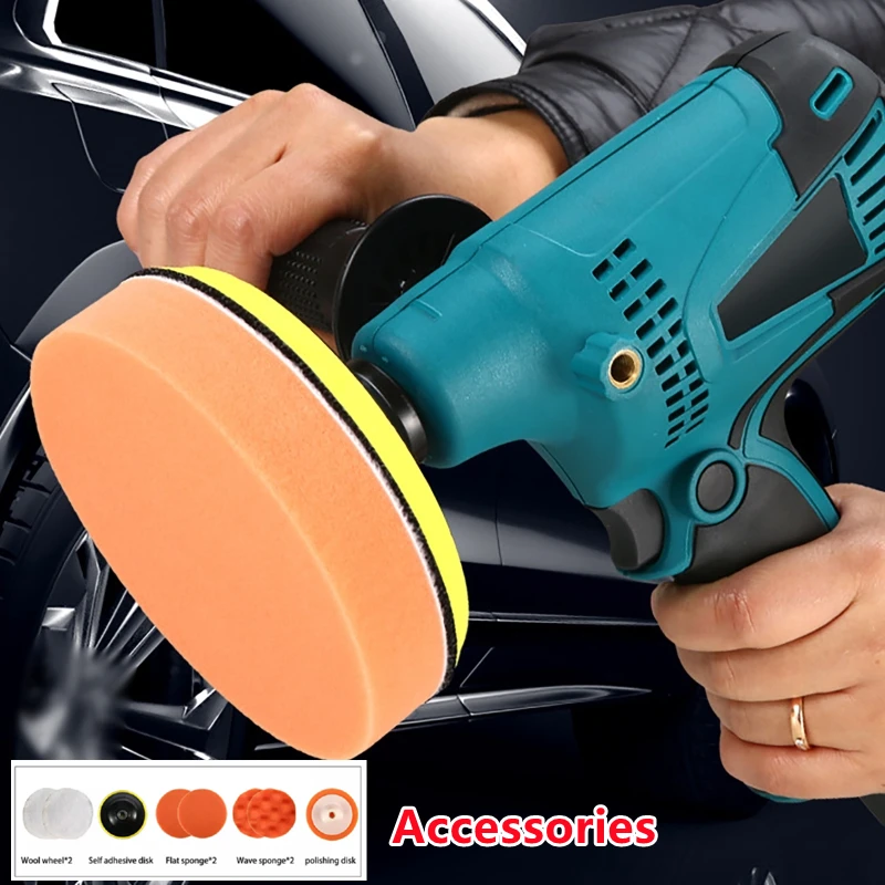 220V 500W Grinder Polishing Machine Poilsh Adjustable Speed Car Electric Polisher Waxing Machine Auto Furniture Polishing Tool