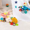 Newborn Infant Soft Plush Toy Teether Rattles Toys Baby Educational Toys Brain Developmental Hand Grip Cute Stuffed Animal Toys 5