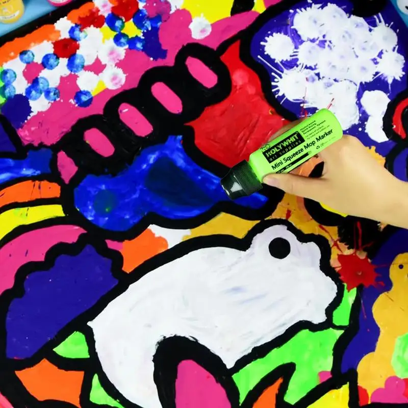 Graffiti Marker Highlighting Acrylic Paint Marker 12mm/20ml Refillable Paint Fluorescent Signature Pen Graffiti Supplies