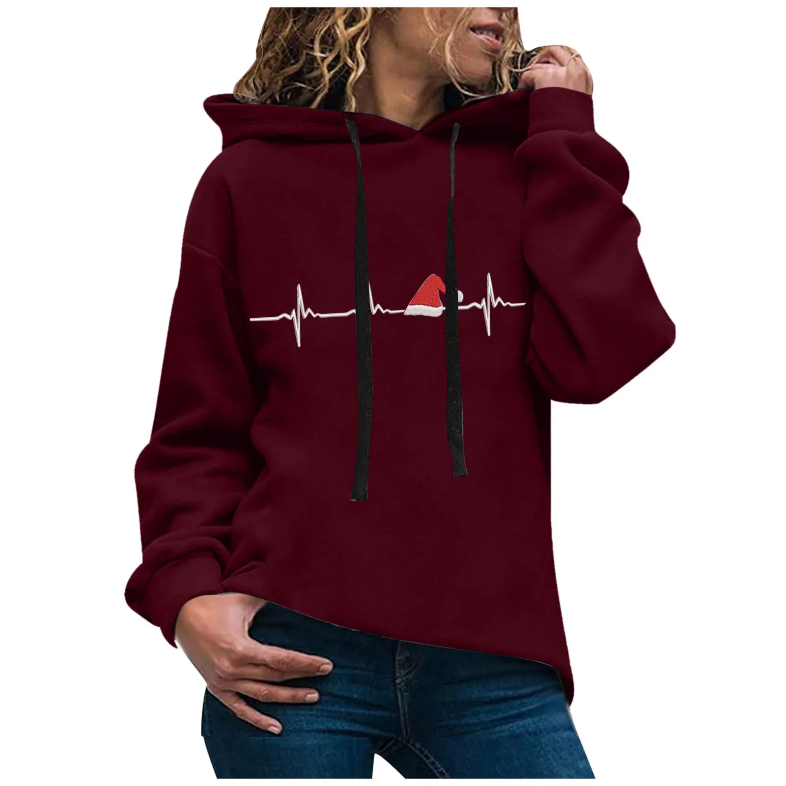 

Basic Pullover Top sudadera mujer Autumn Spring casual Retro Women’s Casual Sweatshirts Printed Long-sleeved Hooded Warm Top