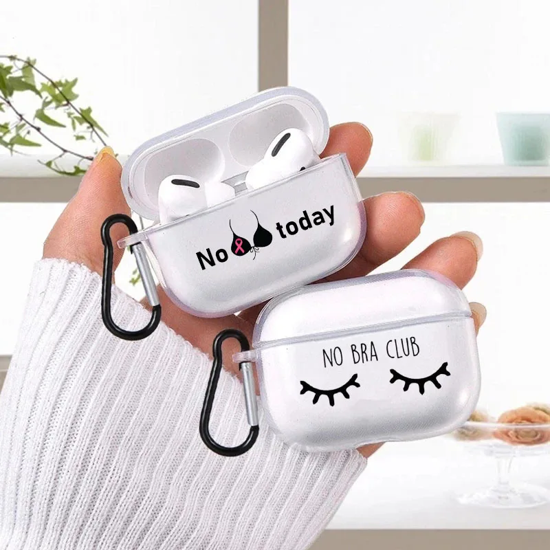 Creativo Senza Reggiseno Senza Mutandine Custodia Per Airpods 3 2 1 Pro Air Pod Pro Cover No Bra Club Wireless Bluetooth Auricolare Box Funda Capa