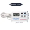 Thermometer Digital Refrigerator, Freezer, Freezer Magnetic Thermometer with Alarm Clock 2