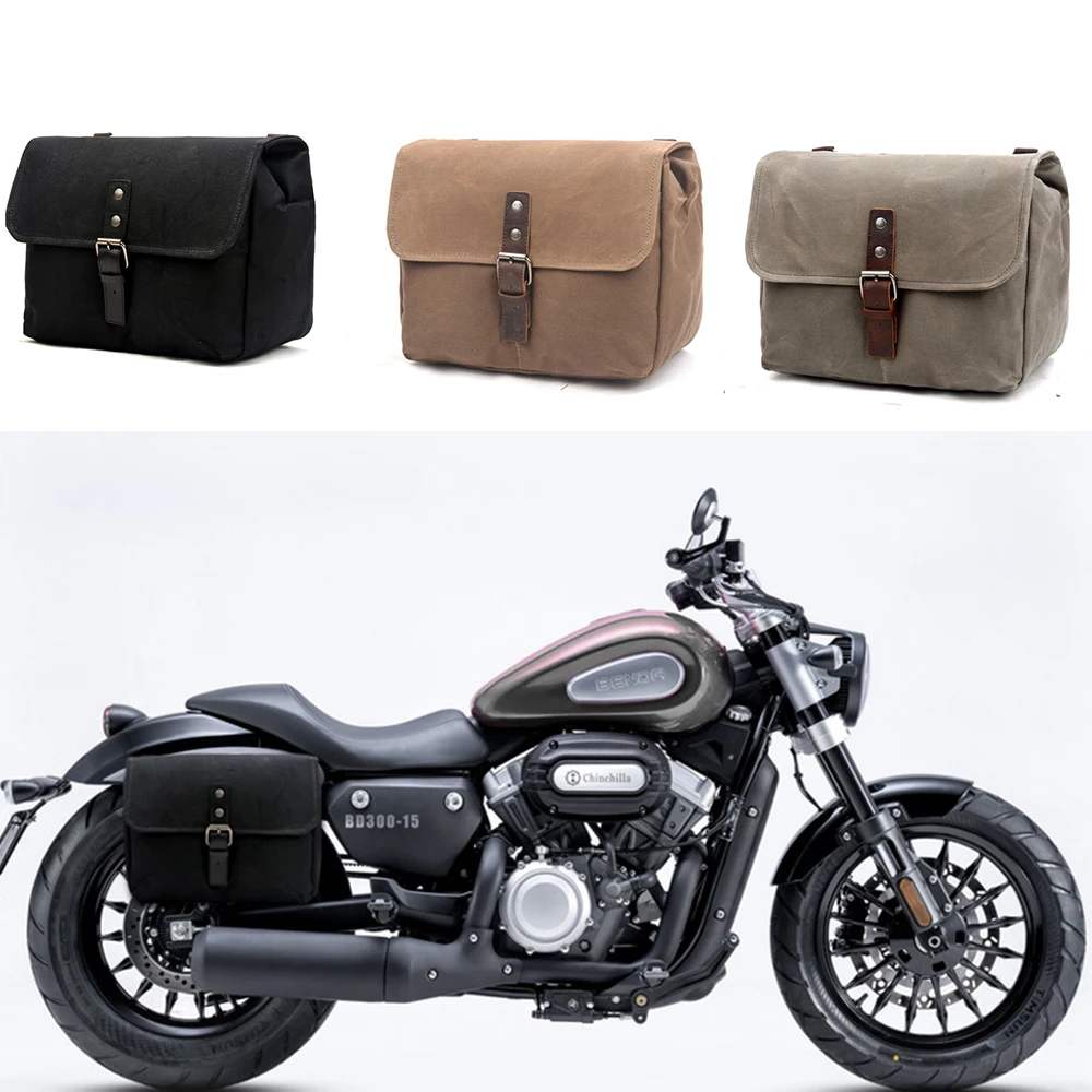 

Motorcycle side bag hanging bag retro side bag pack bag side motorcycle brigade side box locomotive saddle bag waterproof