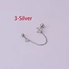 Boucles d'oreilles tendance en acier inoxydable pour femmes, 1 pièce, chaîne à Double perçage, fleur coréenne, Zircon, clous de perçage, bijoux à la mode