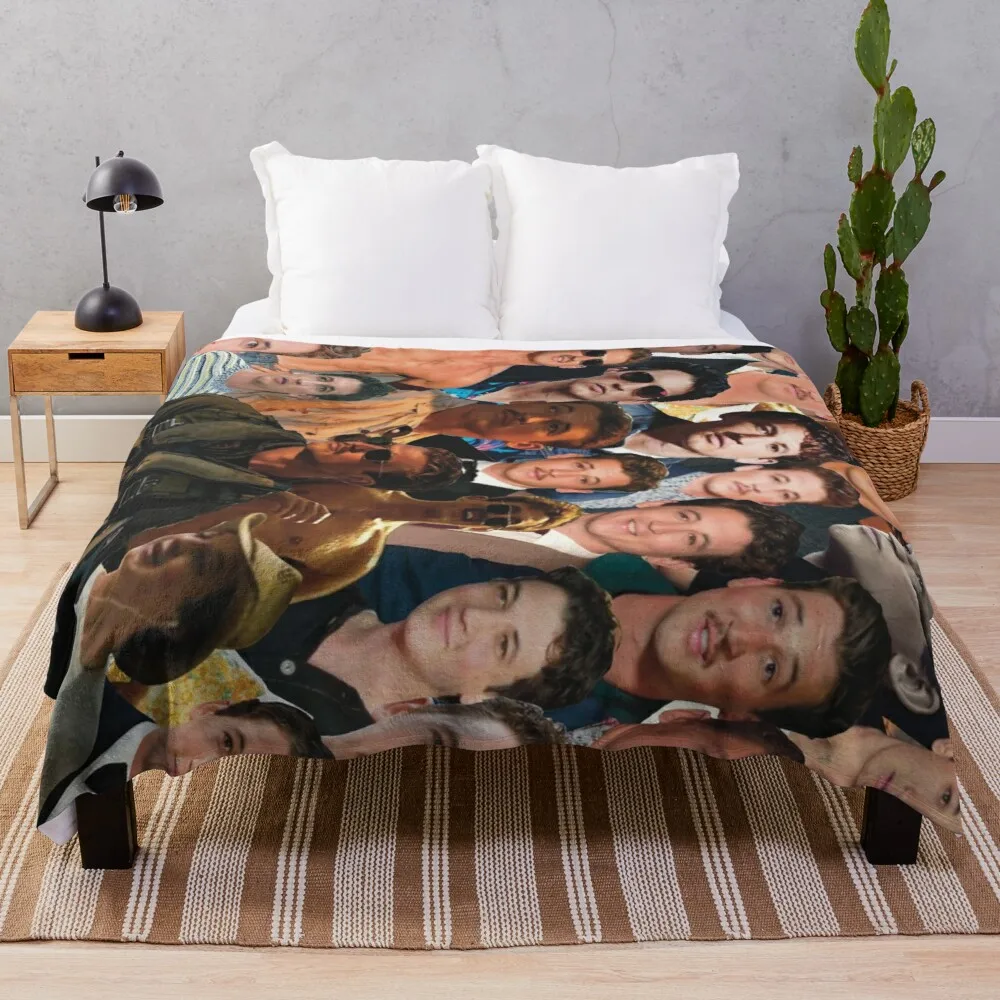 

Miles Teller Photo Collage Throw Blanket Knitted