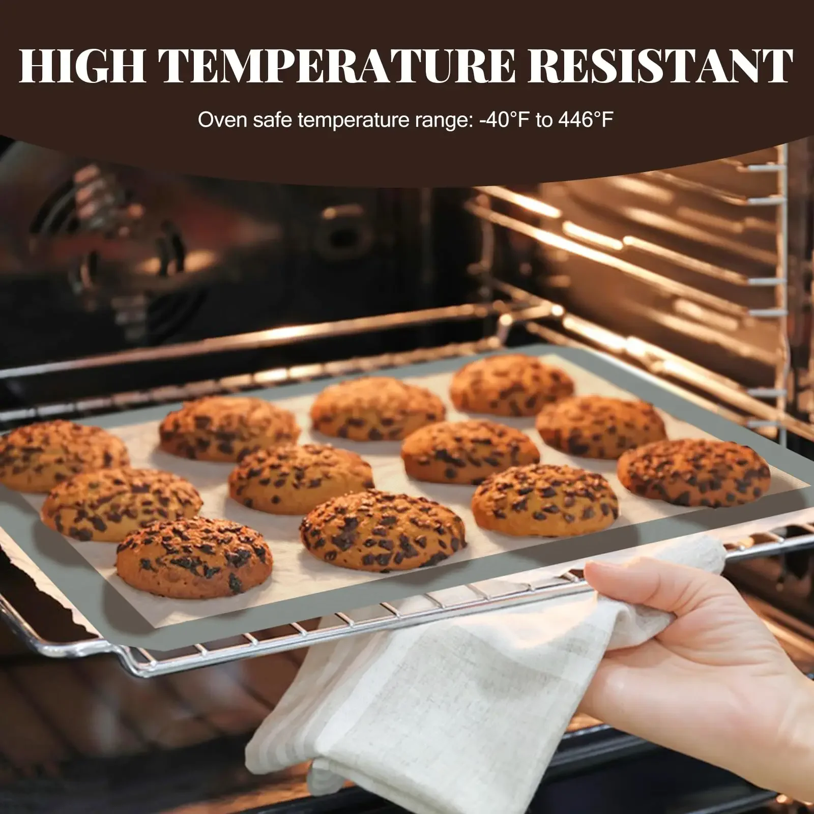 Set of 3 30x40cm/20cm Silicone Baking Mat Non-Stick Large Reusable Bakeware Sheet Liner For Cookie/Bread/Macaroon Kitchen Tool