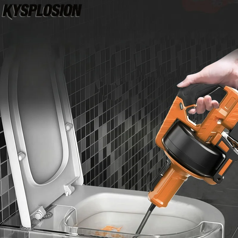 Electric Portable Drain Snake for Dewalt 20V battery Toilet/Kitchen Sink Clog Re